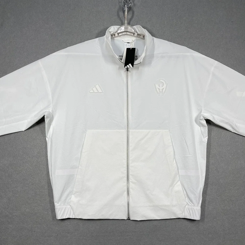 Adidas Jacket Mens Large‎ White Patrick Mahomes Windbreaker Reflective ZNE Woven